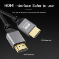 hdmi 2.0 4k@60hz HD Cable Computer TV Transmission Data Aluminium Shell Spring Retractable Stretch Extension Cable. 