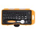 TOLSEN 38pcs Bit & Ratchet Socket Set (1/4'' Drive) with TPR Handle 20035. 