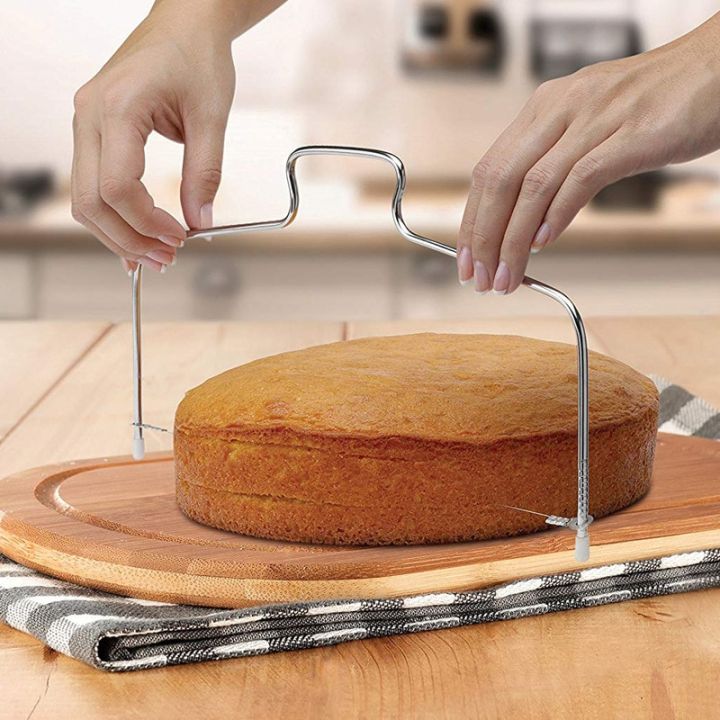Single/Double Line Cake Cutter Slicer Adjustable Stainless Steel Device Cake Decorating Mold DIY Bakeware Kitchen Tool