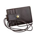Men & Women Black Color Cow Leather Card Holder.