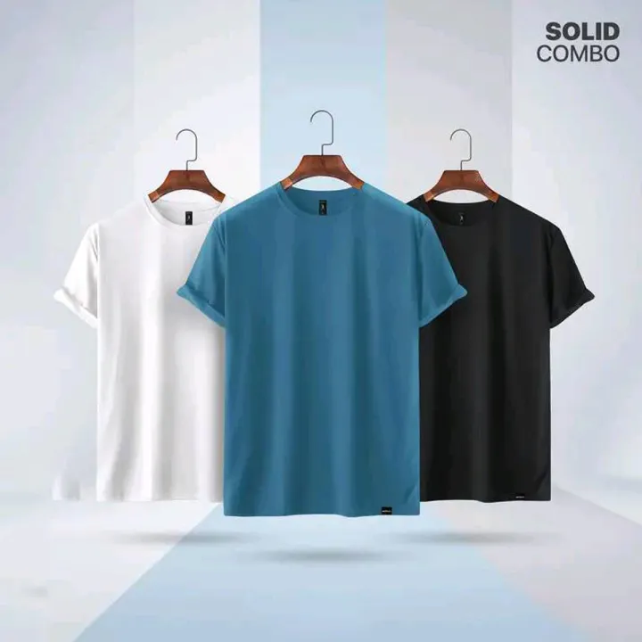 Men's%20Casual%20Solid%20Color%20T-Shirts%20Combo%20Pack%20-%20Comfort%20Fit%20Short%20Sleeve%20Crew%20Neck%20Tops%20-%20Image%202
