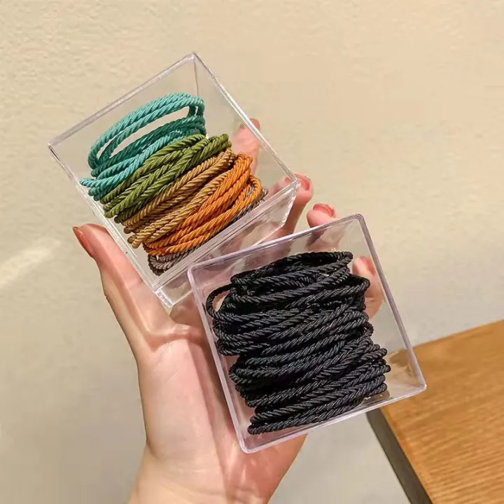 Korean%20version%20of%20high-elastic%20rubber%20band%20women's%20hair%20tie%20hair%20accessories%20new%20style%20simple%20small%20fresh%20not%20hurt%20hair%20leather%20hair%20band%20-%20Image%202