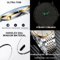 POEDAGAR Luxury Men's Business Watch Ultra Thin Waterproof Stainless Steel Wristwatch. 