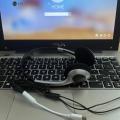 Headphones 90's Stock Compact Retro Headset With Microphone Black INS Fashion Japanese Style Headset Black Silver.