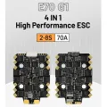 E70 G1 4-In-1 ESC 2-8S 70A BLHeli 32-Bit 128K ESC for FPV Racing Supports Real-Time Updating of Motor Speed Data. 