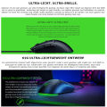Razer Viper Mini Gaming Mouse Super-light Design Rgb Light 8500 Dpi Optail Sensor Mouse.