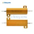 50W 5% Aluminum Housed Case Power Metal Shell Case Wirewound Resistor 0.1~1K 0.1 0.5 1 1.5 2 3 6 10 12 15 20 22 30 50 100 1K ohm.