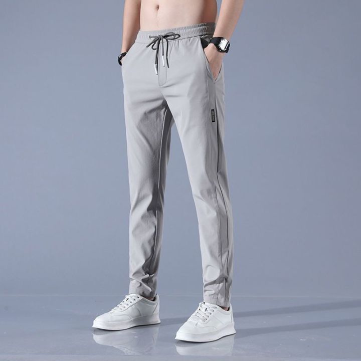Men's%20Ice%20Silk%20Trousers%20Solid%20Color%20Mid%20Waist%20Loose%20Breathable%20Straight%20Casual%20Pants%20Thin%20Quick%20Dry%20Sports%20Pants%20-%20Image%202