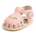 Comfortable Lightweight Girl Sandals Floral Non-slip Wrap Toe Sandals PU Soft Sole Shoes Summer. 