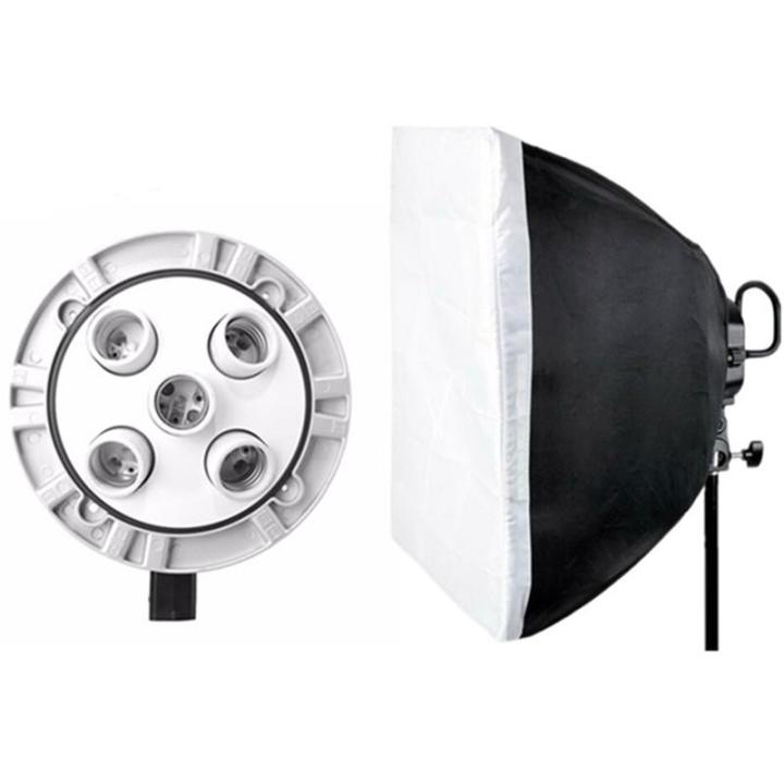 Godox%20TL-5%20%205in1%20Bulb%20Head%20Multi-Holder%20Tricolor+Light%20Stand+softbox%2060*60cm%20Camera%20Photography%20Lighting%20-%20Image%205