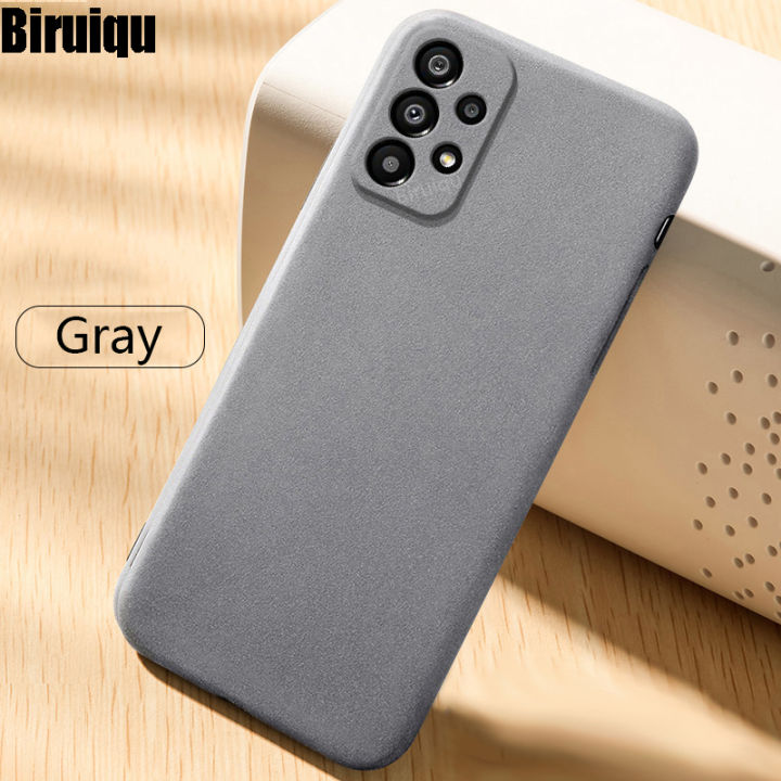 Biruiqu%20For%20Samsung%20Galaxy%20A23%20Shockproof%20Anti%20Slip%20Soft%20TPU%20Sandstone%20Matte%20Back%20Case%20Cover%20-%20Image%202