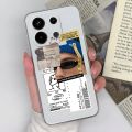 Phone Case For Xiaomi Redmi Note 13 4G Back Cover Cute Cat Shockproof Transparent Silicone Matte TPU For Redmi Note 13 Pro Funda. 