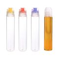 4pcs Plastic Honey Squeeze Bottles Salad Dressing Dispensers Refillable Condiment Containers Flip Cap Syrup/Sauce/Oil Squeezable. 