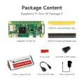 Raspberry Pi Zero W (built-in WiFi) Development Kit with USB HUB or 2.13inch e-Paper HAT and Basic Components. 