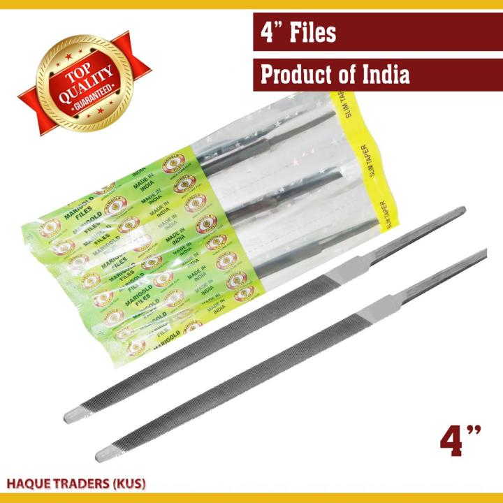 Metal Ninder File Metal File 4inch (1Pc) Niddle Iron Marigold Indian | Daraz.com.bd
