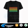 Sound Active Equalizer El T Shirt Equalizer Light Up Down Led T Shirt Flashing Music Activated Led T-shirt. 