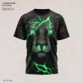 3D Print Lion Shirt Men's T-shirt 2023 New Sweatshirt Summer O Neck Casual Short Sleeve Tees Mens Clothing Male Cool Streetwear.