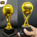 Golden Colour Cricket Player Award Trophy - Best Player Award Trophy 8 Inches 1 pcs. 