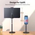 Rotating Portable Monitor Stand Height Adjustable Vesa Monitor Tablet Free Standing Low Profile Desk Mount Up To 17.3.