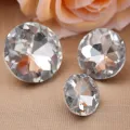 10pcs Diamond Upholstery Buttons Crystal Nails Gem Decorative Tacks Studs 20/25/30mm Craft Handmade Leather Sofa Bag Board. 
