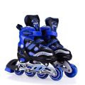 Premium Skating Shoes for Boys Kids Girls Teens & Adults - Adjustable Inline Youth Skates Roller For Age 6 to 22 Years - 4 Wheels Skates Roller - Unisex Design 2025 - Outdoor Skating Shoes - PU Strong Wheels (Free Socks). 