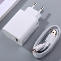 MDY-11-EZ  Xiaomi 33W Fast Charger EU Turbo Charge Type C Cable For Mi 10 10T Lite POCO X3 NFC Redmi K30 K40 Note 10 Pro. 