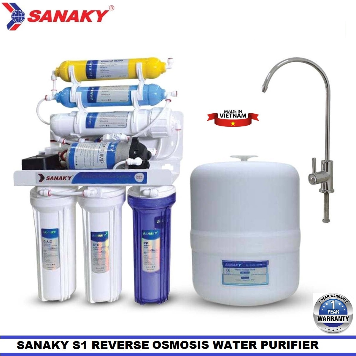 SANAKY Reverse Osmosis Technology Water Purifier (6stage-R.O), SANAKY-S1.