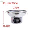 Stainless Steel Hot Pot Small Hot Pot with Heating Container Mini Hot Pot Traditional Chinese Hot Pot for Kitchen Countertop Picnic Hiking. 