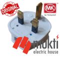 MK Made in Malaysia 13A 3 Pin Flat Plug Premium Quality White Connector Cord Adapter Electrical AC Power 3Pin.
