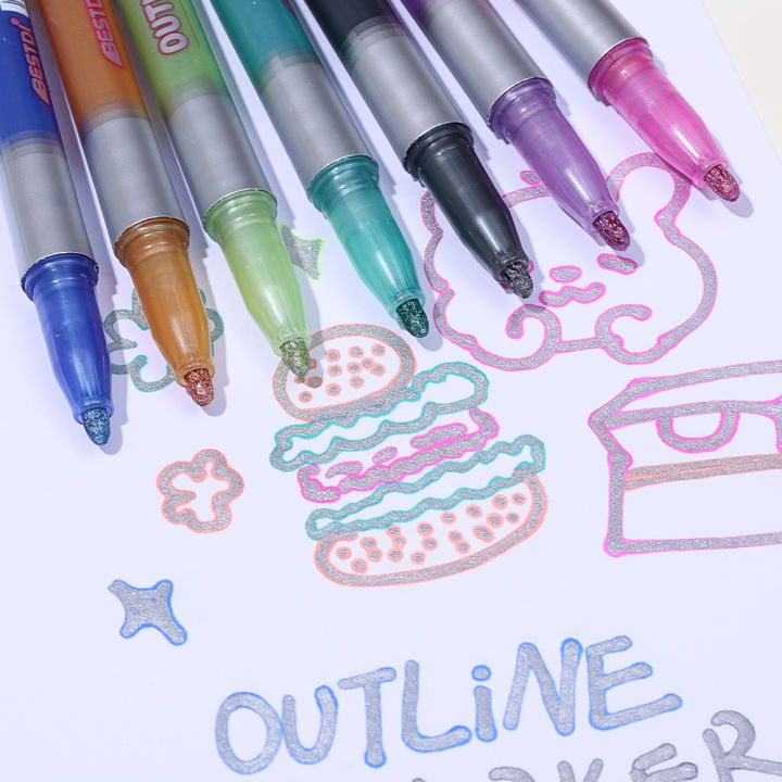 Double%20Ended%20Outline%20Marker%20Metallic%20Outline%20Dual%20Color%20Ink%20Perfect%20for%20Writing%20Drawing%20or%20Coloring%208%20Colors%20-%20Image%205