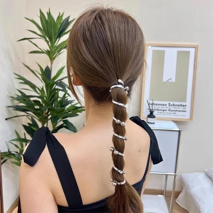 Korean%20Pearl%20Beads%20Telephone%20Wire%20Hair%20Ties%20Elastic%20Hair%20Bands%20Spiral%20Coil%20Rubber%20Bands%20Ponytails%20Hair%20Accessories%20for%20Women%20-%20Image%203