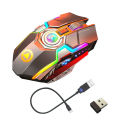 Wireless Mouse Silver Eagle A5 Rechargeable Wireless Mouse Gaming Game RGB Luminous Silent Silent Mouse. 