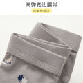 New Men's Underwear Cotton U Convex Design Mid-Waist Combed Cotton Loose Boxer Printed Breathable Boxers Tide.