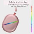 AKZ MAX10 Head-mounted RGB Wireless Bluetooth Music Headset With Microphone, Supports TF Card. 