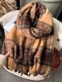 Maillard Women's High-Grade Scarf for Autumn and Winter 2023 New Shawl Dual-Use Students Warm-Keeping Korean Scarf. 