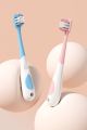 Children's soft bristle toothbrush cartoon cute shape 3-9 years old baby 2pcs card set.