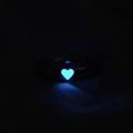 1pcs Glow In The Dark Heart Detail Cuff Ring.