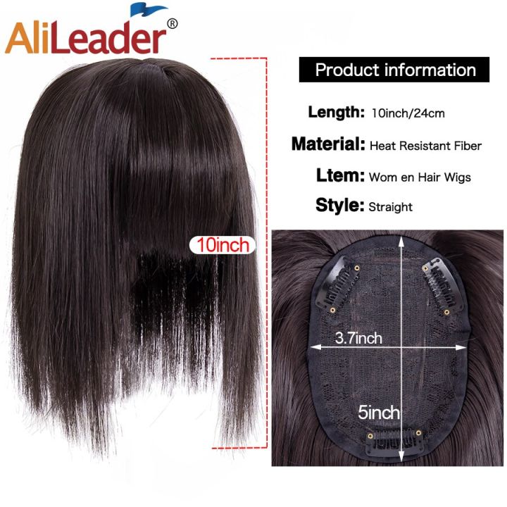 Synthetic%2010''%20Mini%20Wig%20Invisible%20Seamless%20False%20Bangs%20Hairpieces%20Natural%20Hair%20Bangs%20Overhead%20Clip%20In%20Wiglets%20Cover%20Gray%20Hair%20-%20Image%205