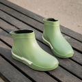Korean Style Rubber Shoes Fashion Water Boots Thick High-End Rain Boots Rain Boots Waterproof Shoes Girls Good-looking Internet CelebrityinsPersonality. 