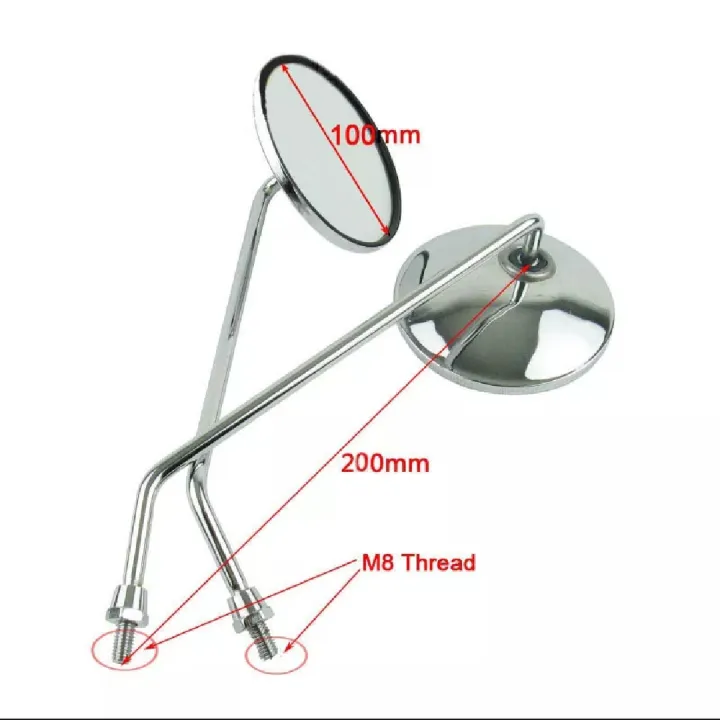 Good%20Looking%20CD-80%20Looking%20glass%20for%20motorcycle%202%20Pcs,%20Small%20Nut%20-%20silver%20colour%20Gives%20your%20Bike%20a%20Classic%20Look%20-%20Image%203