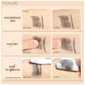 FOCALLURE Waterproof 2 In 1 Black Mascara Eyeliner 3D Fiber Natural Eyelash Growth Enhancer Lengthening Thicker Eye Lash Primer.