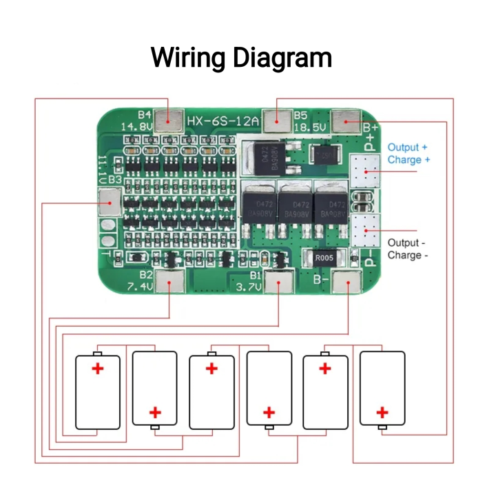 6S%2012A%2024V%20PCB%20BMS%20Protection%20Board%20For%206%20Pack%2018650%20Li-ion%20Lithium%20Cell%20Module%20-%20Image%202