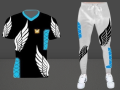 New Stylish Free Fire Angelic Pant And T-shirt  (Set )For Men. 