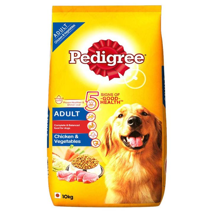 Pedigree Adult Dry Dog Food, Chicken & Vegetables, 10kg Pack