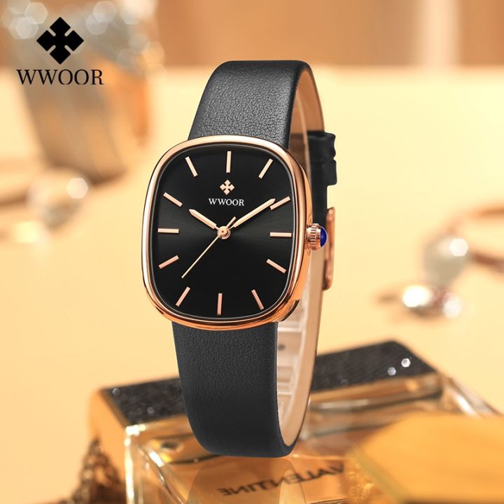 Wwoor Women's Watch Luxury Brand Elegant Dress Quartz Clock