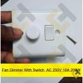 Fan Dimmer With Switch AC 250V 10A 200W Heavy Duty Brass Contact Wall Mount Switch Box IPS Loading For Electrical Devices LED Light Dimmer Fan Regulator. 