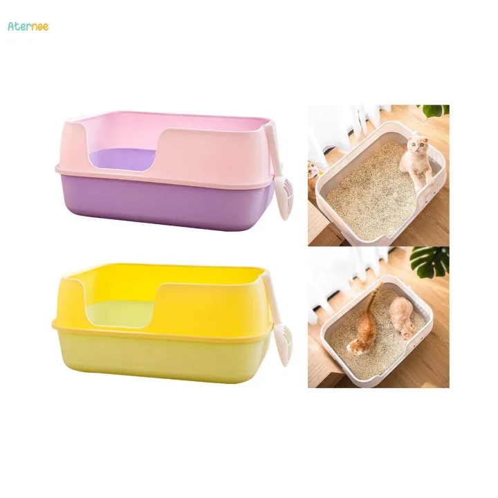 Cat%20Litter%20Boxes%20for%20Indoor%20Cats%20High%20Sides%20Tall%20Detachable%20Kitty%20Litter%20Box%20Pink%20-%20Image%204