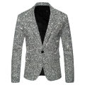 Chaqueta de lentejuelas estampadas para hombre, traje con diseño de Dj, Club, escenario, cantante, ropa para Club nocturno, boda, fiesta, 2024.