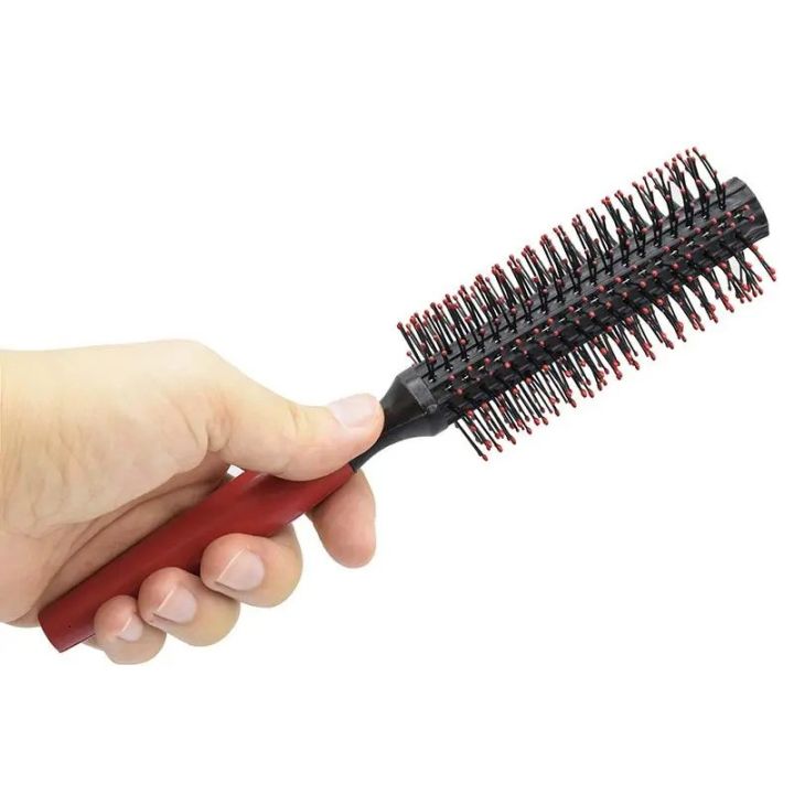 Round%20Brush%20Curly%20Hair%20Roller%20Brush%20Comb%20-%201%20Pc%20Red%20-%20Image%202