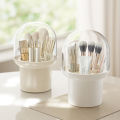 4 Grids Cosmetic Brush Desktop Organizer Dustproof Storage Box With Lid Luolong. 